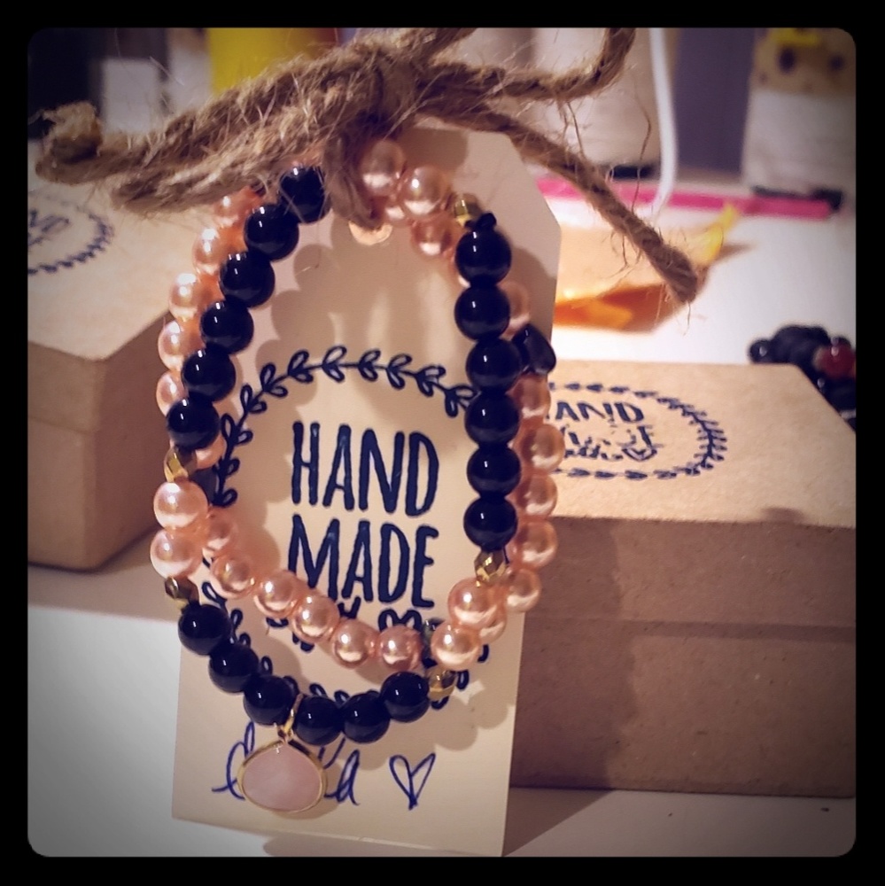 Beaded bracelet set
